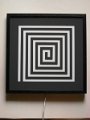 q. spiral 40 cm      Blech auf Plexi